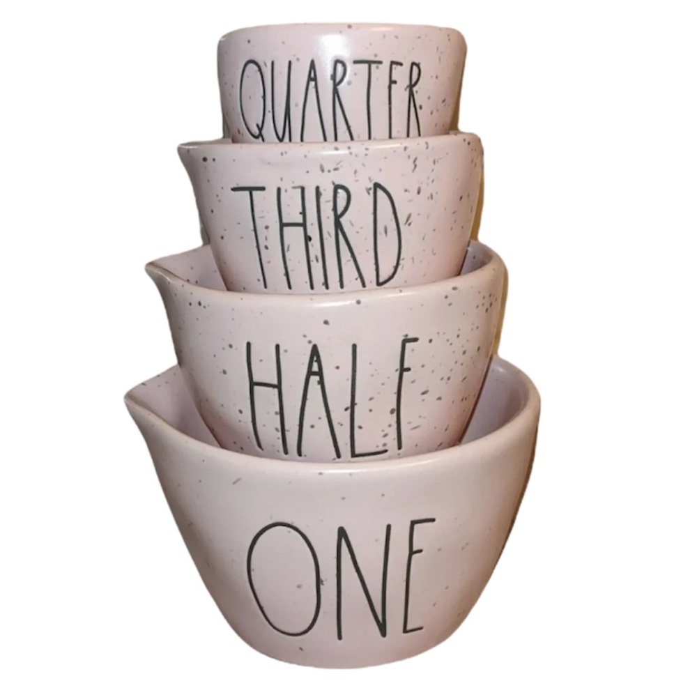 Rae Dunn Blush Speckled Measuring Cups